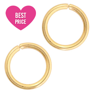 Componenti in acciaio inossidabile anellino apribile 6mm oro
