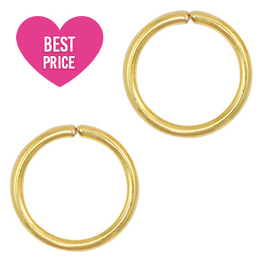 Componenti in acciaio inossidabile anellino apribile 10mm oro