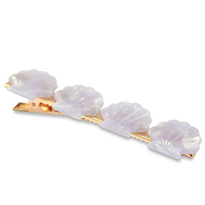 Accessori fermaglio per capelli conchiglia lilla