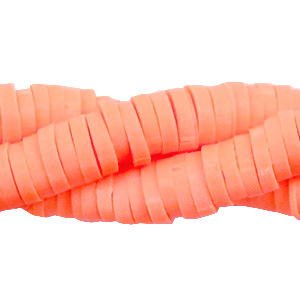 Perline Katsuki 6mm arancione corallo neon
