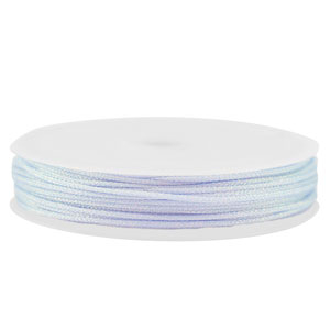 Coda di topo intrecciato 1mm blu chiaro-viola metallico