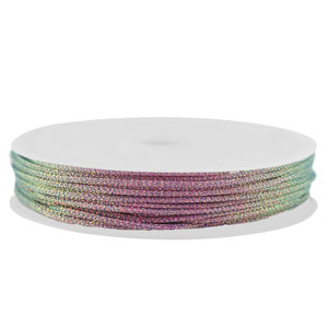 Coda di topo intrecciato 0,8mm viola metallico