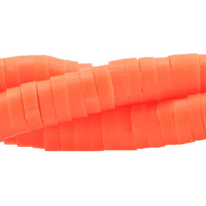 Perline Katsuki 6mm arancio neon
