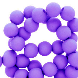 Perline in acrilico 6 mm viola scuro