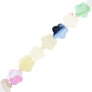 Perline di conchiglia fiore multicolore pastello