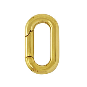 Componenti in acciaio inossidabile chiusura a moschettone ovale oro