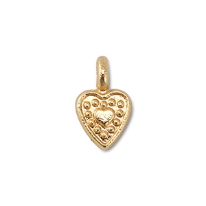 Ciondoli di metallo cuore oro