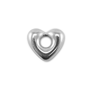 Componenti in acciaio inossidabile cuore argento