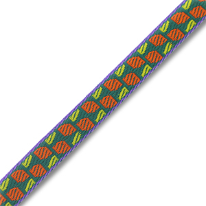 Nastro con testo verde-arancione-viola