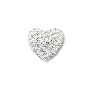 Perline in stile boh&eacute;mien cuore argento