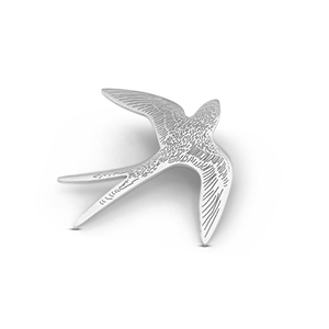 Broches rondine argento