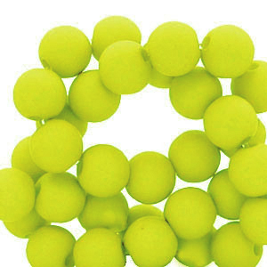 Perline in acrilico 4 mm verde lime