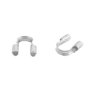 Componenti di metallo DQ salvafilo 5 mm (&Oslash;0,56 mm) argento (privo di nichel)