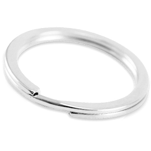 Componenti di metallo DQ anello bris&eacute; per portachiavi 35 mm argento antico (privo di nichel)