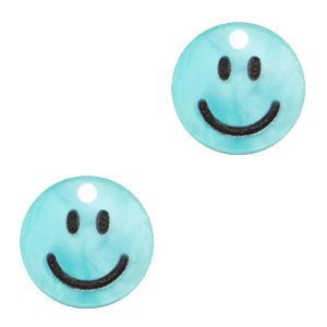 Ciondoli Plexx smiley blu tiffany lucido