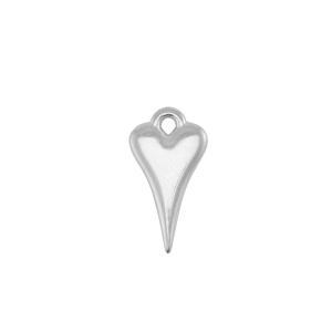 Ciondoli di metallo DQ cuore argento antico