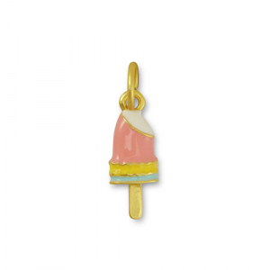 Ciondoli di metallo ghiacciolo rosa-giallo-oro