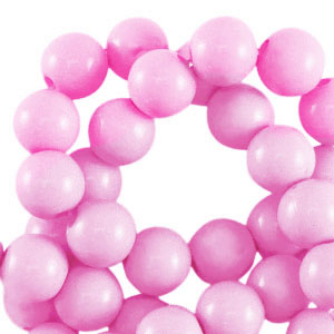 Perline in acrilico 6 mm lucido rosa chiaro
