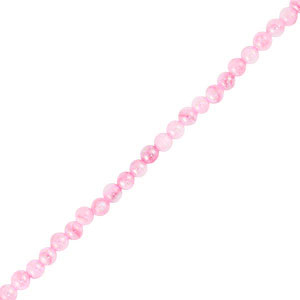 Perline di conchiglia tonda rosa