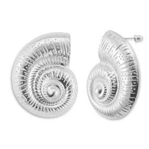 Orecchini alla moda conchiglia argento