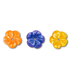 Perline di conchiglia fiore multicolore