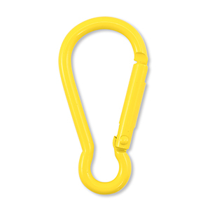 Componenti colorati anello bris&eacute; portachiavi giallo