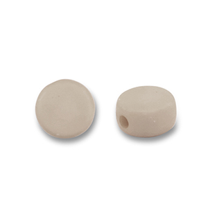 Perline in acrilico disco grigio taupe