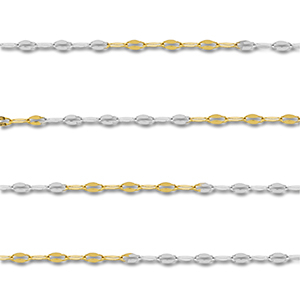 Componenti in acciaio inossidabile catena a rol&ograve; anchor oro-argento