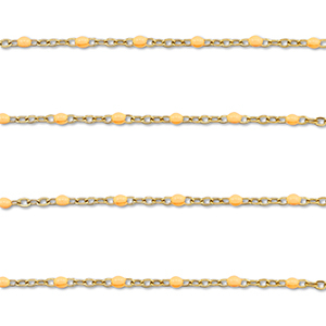 Componenti in acciaio inossidabile 1mm catena oro-arancio pesca