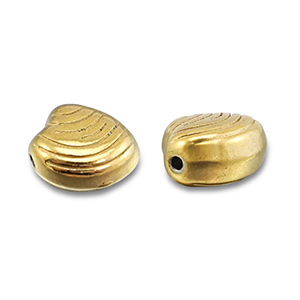 Perline in acciaio inossidabile conchiglia oro