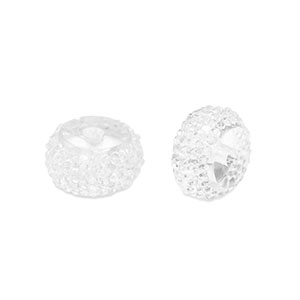 Perline in resina rondella 10mm trasparente