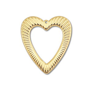 Ciondoli in acciaio inossidabile cuore oro
