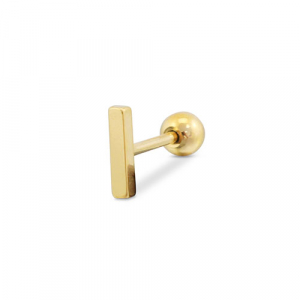Piercing all'orecchio in acciaio inossidabile oro