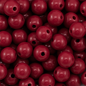 DQ Perline in acrilico 10 mm rosso vino