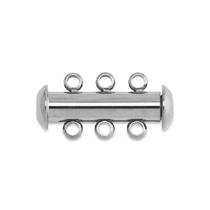 Componenti in acciaio inossidabile chiusura magnetiche per collane multifilo argento