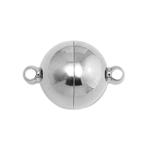 Componenti in acciaio inossidabile chiusura magnetica 16mm tonda argento