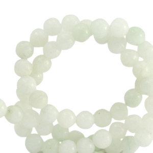 Perline in pietra naturale Marmo 4mm biancastro-vert