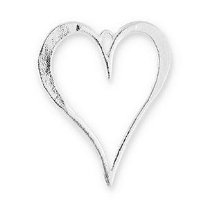 Ciondoli accattivanti cuore argento