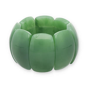 Bracciali in resina verde