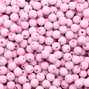Perline in acrilico 6 mm opaca rosa lilla