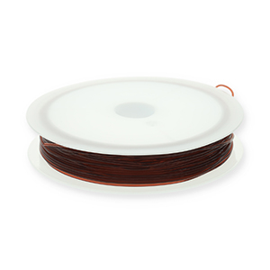 Filo infilaperle elastico 0.8mm marrone