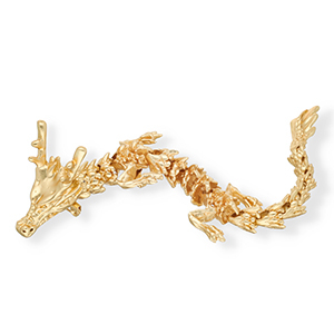Broches accattivanti drago oro