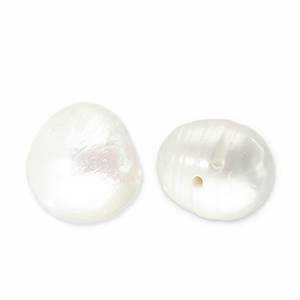 Perle di acqua dolce tonda bianco naturale