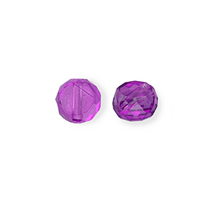 Perline sfaccettate viola