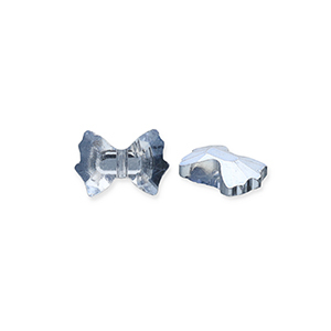 Perline sfaccettate fashion fiocco blu-effetto perlato