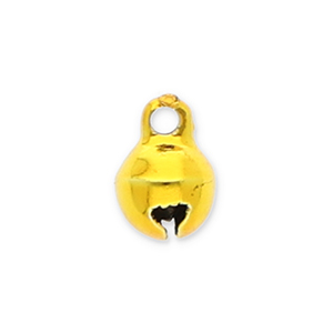 Ciondoli di metallo campanellini 6mm oro