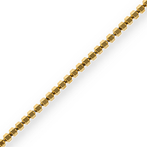 Perline di ematite esagono oro