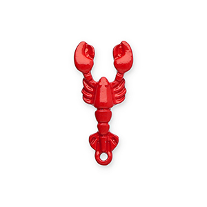 Ciondoli di metallo aragosta rosso