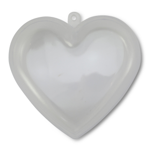 Ornamento trasparente cuore trasparente