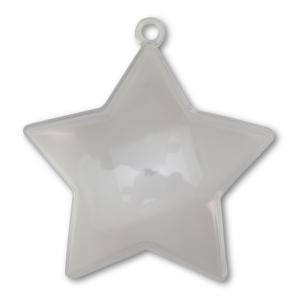 Ornamento trasparente stella trasparente
